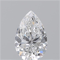 Diamante Natural 0.50 quilates, De pera , Color E, claridad VS2 y certificado GIA