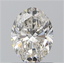 Natural Diamond 1.01 Carats, Oval with  Cut, I Color, SI1 Clarity and Certified by GIA