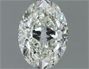 Natural Diamond 0.71 Carats, Oval with  Cut, I Color, VVS1 Clarity and Certified by IGI