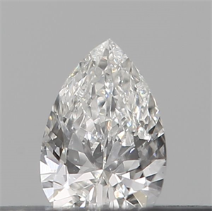 Picture of Natural Diamond 0.12 Carats, Pear with  Cut, E Color, VS2 Clarity and Certified by IGI