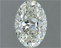 Natural Diamond 0.80 Carats, Oval with  Cut, J Color, VVS2 Clarity and Certified by IGI