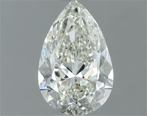 Picture of Natural Diamond 0.61 Carats, Pear with  Cut, I Color, IF Clarity and Certified by IGI