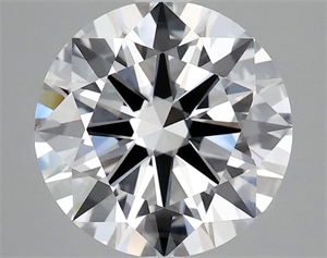 Picture of Lab Grown Diamond 3.00 Carats, Round with Ideal Cut, D Color, VVS2 Clarity and Certified by IGI