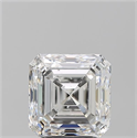 Diamante Natural 3.01 quilates, Asscher , Color F, claridad SI1 y certificado GIA