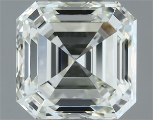 Picture of Natural Diamond 1.02 Carats, Asscher with  Cut, I Color, IF Clarity and Certified by IGI