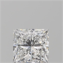 Natural Diamond 0.71 Carats, Princess with  Cut, E Color, VVS1 Clarity and Certified by GIA