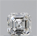 Natural Diamond 0.70 Carats, Asscher with  Cut, I Color, VVS2 Clarity and Certified by GIA