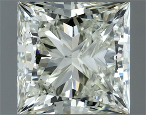 Picture of Natural Diamond 1.00 Carats, Princess with  Cut, K Color, VS2 Clarity and Certified by IGI