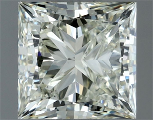 Picture of Natural Diamond 1.00 Carats, Princess with  Cut, K Color, VS2 Clarity and Certified by IGI