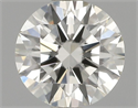 Natural Diamond 0.41 Carats, Round with Excellent Cut, K Color, VVS2 Clarity and Certified by GIA