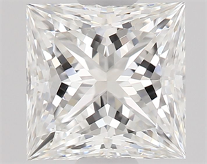 Foto Diamante Natural 0.52 quilates, Princesa , Color F, claridad VS1 y certificado GIA de