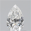 Natural Diamond 0.50 Carats, Pear with  Cut, F Color, VS1 Clarity and Certified by GIA