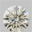 Natural Diamond 0.70 Carats, Round with Excellent Cut, J Color, VS2 Clarity and Certified by IGI