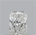 Natural Diamond 0.50 Carats, Radiant with  Cut, F Color, VS1 Clarity and Certified by GIA