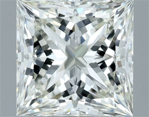 Picture of Natural Diamond 1.04 Carats, Princess with  Cut, J Color, VVS1 Clarity and Certified by IGI