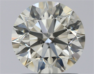 Picture of Natural Diamond 1.11 Carats, Round with Excellent Cut, I Color, SI1 Clarity and Certified by IGI