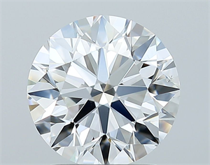 Picture of Natural Diamond 1.80 Carats, Round with Excellent Cut, F Color, VS2 Clarity and Certified by GIA