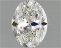 Natural Diamond 0.90 Carats, Oval with  Cut, H Color, SI2 Clarity and Certified by GIA