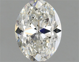 Picture of Natural Diamond 0.90 Carats, Oval with  Cut, H Color, SI2 Clarity and Certified by GIA