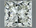 Natural Diamond 1.00 Carats, Princess with  Cut, J Color, VVS2 Clarity and Certified by IGI