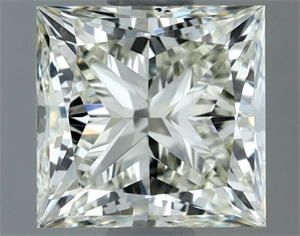 Picture of Natural Diamond 1.00 Carats, Princess with  Cut, J Color, VVS2 Clarity and Certified by IGI