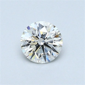 Picture of Natural Diamond 0.43 Carats, Round with Very Good Cut, H Color, VVS2 Clarity and Certified by GIA