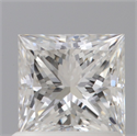 Natural Diamond 1.00 Carats, Princess with  Cut, E Color, VS1 Clarity and Certified by GIA