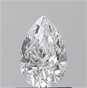 Diamante Natural 0.73 quilates, De pera , Color D, claridad VS2 y certificado GIA