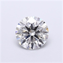 Lab Grown Diamond 1.26 Carats, Round with Ideal Cut, F Color, VS1 Clarity and Certified by IGI