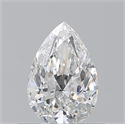 Natural Diamond 0.51 Carats, Pear with  Cut, F Color, VVS2 Clarity and Certified by GIA