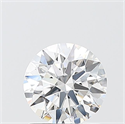 Lab Grown Diamond 1.08 Carats, Round with Ideal Cut, D Color, VS2 Clarity and Certified by IGI
