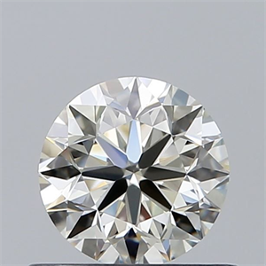 Picture of Natural Diamond 0.60 Carats, Round with Very Good Cut, J Color, VS1 Clarity and Certified by GIA