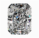 Natural Diamond 0.42 Carats, Radiant with  Cut, I Color, VVS2 Clarity and Certified by GIA