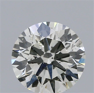 Picture of Natural Diamond 0.53 Carats, Round with Excellent Cut, H Color, SI1 Clarity and Certified by IGI