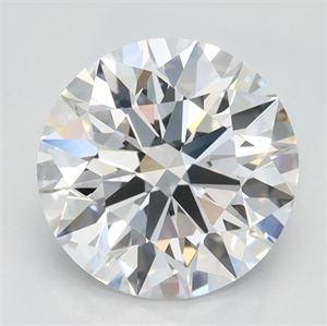 Picture of Lab Grown Diamond 1.93 Carats, Round with Excellent Cut, D Color, IF Clarity and Certified by GIA