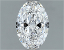 Natural Diamond 1.01 Carats, Oval with  Cut, F Color, IF Clarity and Certified by GIA