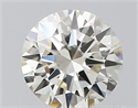 Natural Diamond 0.57 Carats, Round with Excellent Cut, I Color, VVS1 Clarity and Certified by IGI