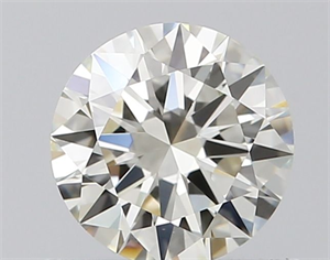 Picture of Natural Diamond 0.57 Carats, Round with Excellent Cut, I Color, VVS1 Clarity and Certified by IGI