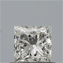 Diamante Natural 0.41 quilates, Princesa , Color H, claridad VVS1 y certificado GIA