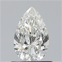 Natural Diamond 0.70 Carats, Pear with  Cut, H Color, VVS2 Clarity and Certified by GIA