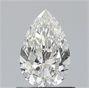 Natural Diamond 0.70 Carats, Pear with  Cut, H Color, VVS2 Clarity and Certified by GIA