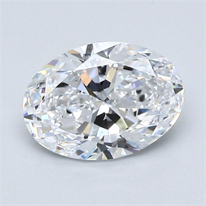 Picture of Natural Diamond 1.20 Carats, Oval with  Cut, D Color, VS2 Clarity and Certified by GIA