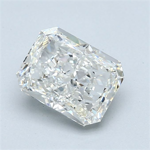 Picture of Natural Diamond 1.70 Carats, Radiant with  Cut, H Color, VS2 Clarity and Certified by GIA