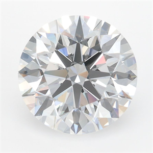 Picture of Lab Grown Diamond 3.34 Carats, Round with Ideal Cut, D Color, IF Clarity and Certified by IGI