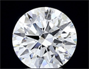 Lab Grown Diamond 2.15 Carats, Round with Ideal Cut, D Color, VVS2 Clarity and Certified by IGI