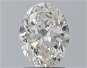 Natural Diamond 1.50 Carats, Oval with  Cut, G Color, SI2 Clarity and Certified by GIA