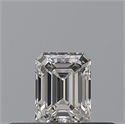 Natural Diamond 0.23 Carats, Emerald with  Cut, G Color, VVS1 Clarity and Certified by GIA