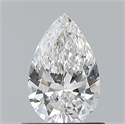 Diamante Natural 0.70 quilates, De pera , Color F, claridad VVS2 y certificado GIA