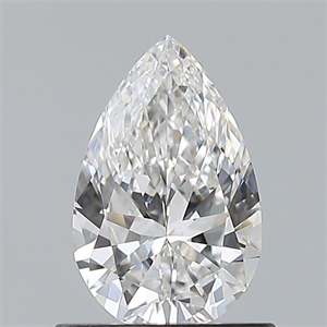 Foto Diamante Natural 0.70 quilates, De pera , Color F, claridad VVS2 y certificado GIA de