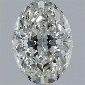 Picture of Natural Diamond 2.50 Carats, Oval with  Cut, I Color, SI2 Clarity and Certified by GIA